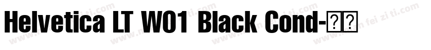 Helvetica LT W01 Black Cond字体转换